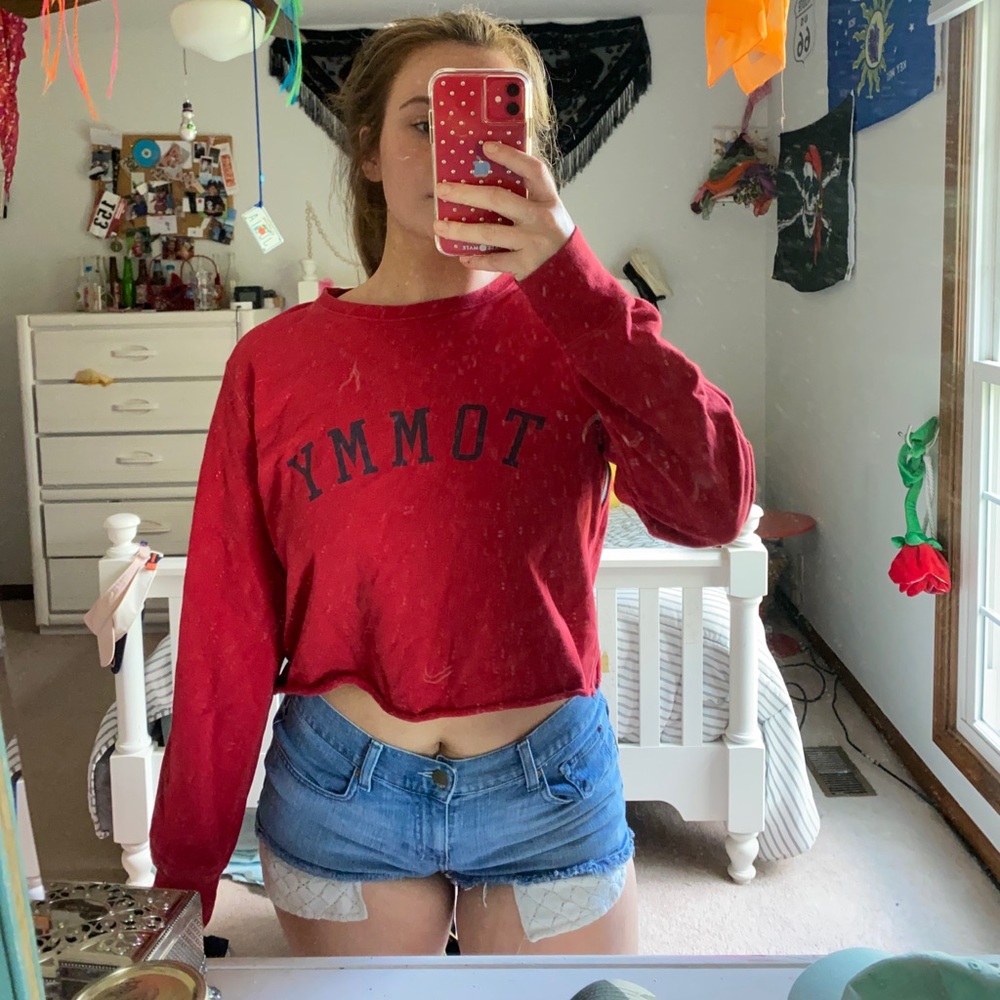 Thrifted Red Tommy Hilfiger Sweater ❤️❤️